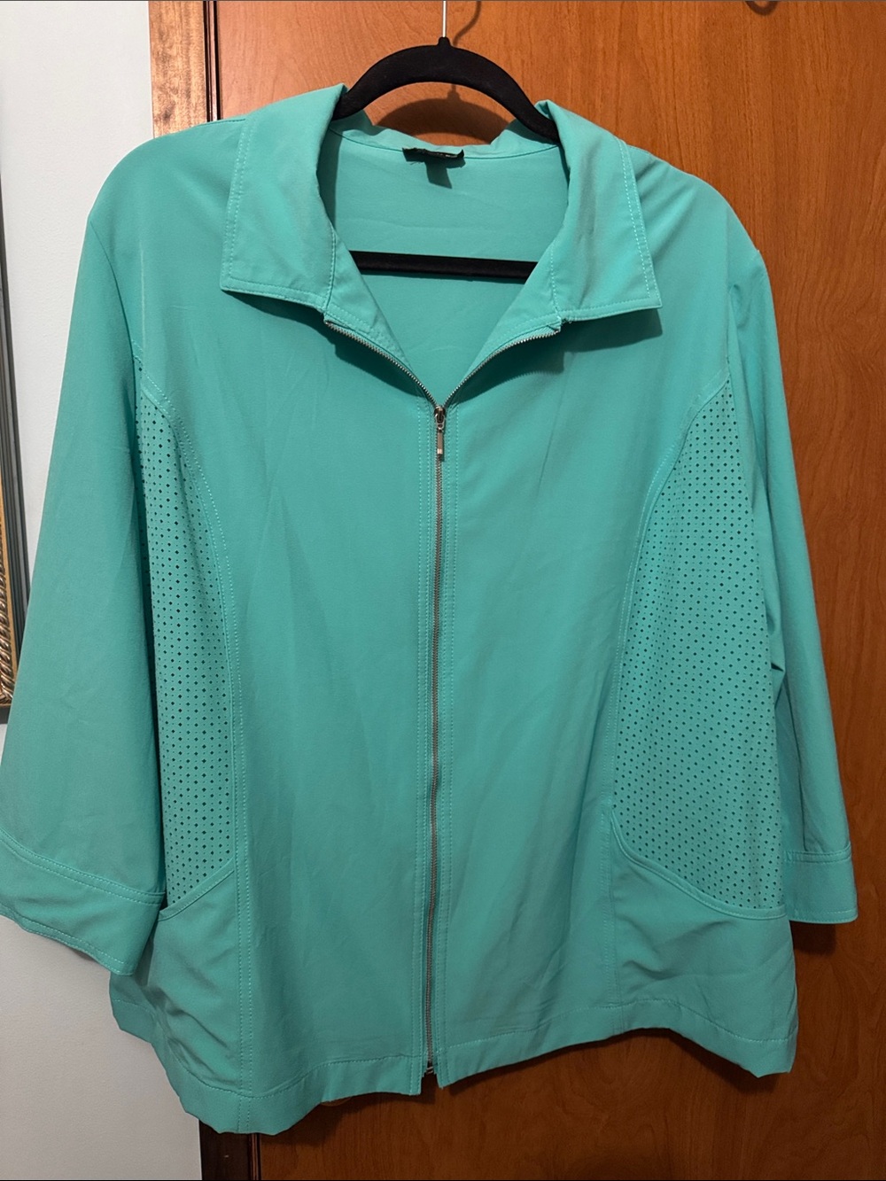 Aqua Zip-Front Jacket